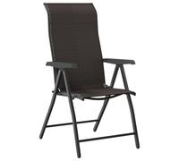 Folding Garden Chairs Foldable Outdoor Chair Lounge Chair Poly Rattan vidaXL