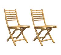 Folding Garden Chairs Foldable Outdoor Chair Patio Dining Chair Bamboo vidaXL