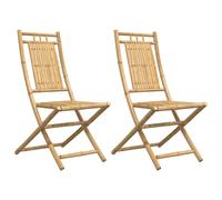 (46 x 66 x 99 cm, 2 pcs) vidaXL Folding Garden Chairs Outdoor Chair Patio Dining Chair 4 pcs Bamboo