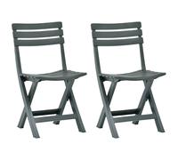 Folding Garden Chairs Outdoor Bistro Chair Patio Dining Chair Plastic vidaXL