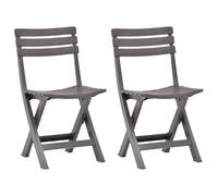 Folding Garden Chairs Outdoor Bistro Chair Patio Dining Chair Plastic vidaXL