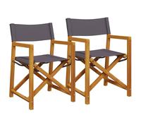 Folding Garden Chairs Outdoor Chair Patio Foldable Dining Chairs Fabric vidaXL