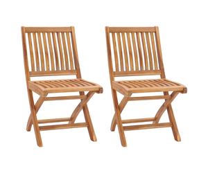Folding Garden Chairs Patio Dining Chair Outdoor Chair Solid Teak Wood vidaXL