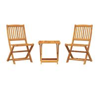 Folding Garden Dining Set Outdoor Table and Chair Solid Wood Acacia vidaXL