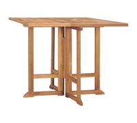Folding Garden Dining Table 90x90x75 cm Solid Teak Wood