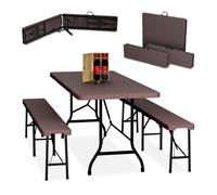 Relaxdays 3-Piece Folding Beer Tent Set