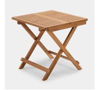 VonHaus Garden Side Table - Adirondack Acacia Hardwood Folding Outdoor Coffee Table with Teak Oil Finish - Durable Weather Resistant Wood for Patio & Deck - Hudson