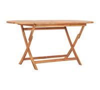 Vidaxl Folding Garden Table 160X80X75 Cm Solid Teak Wood