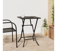 Folding Garden Table Anthracite Steel Mesh