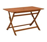vidaXL Folding Garden Table Foldable Patio Dining Table Solid Eucalyptus Wood