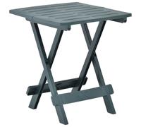 Folding Garden Table Green Plastic 45x43x50 cm Lightweight Weatherproof Foldable
