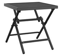 Folding Garden Table Outdoor Folding Table Patio Anthracite Steel Mesh vidaXL