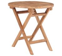 vidaXL Solid Teak Wood Folding Garden Table Outdoor Patio Bistro Furniture