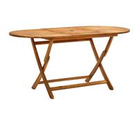 Folding Garden Table Patio Outdoor Table Dining Table Solid Wood Acacia vidaXL