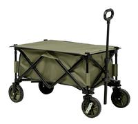 Folding Garden Trolley Collapsible Camping Trolley Steel with Folding Board