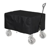 Folding Garden Wagon Cover, Waterproof Wagons Rain Cover Dustproof Oxford Cloth Protective Covers for Canopy Trolley Cart for Outdoor Garden Camping Shopping, 38x24x22inch