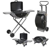 Folding Gas Barbecue Combo BBQ Trolley Portable Picnic Table Top Stove