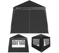 Folding gazebo Capri black 3x3m incl 4 side walls
