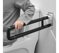 Folding Grab Bars for Toilets - Non-Slip Bath Handle Grip, Foldable Support Rail for Elderly & Disabled - Essential Bathroom Safety Aid for Accessibility