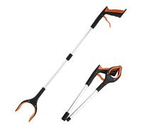 Folding Grabber Reacher - 33 Inch Folding, Litter Pick Up Stick, Strong Gripper, Reaching Tool | Elderly Seniors Mobility Aid for Trash Garden Outdoor Cleanup Assistance Elderly Seniors Mobility Ai