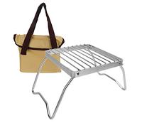 Folding Grill, Stainless Steel Collapsible Camping Stove Grate Rack, 162x162cm.. Portable BBQ Net for Outdoor Barbecue Picnic Camping Backpacking with Storage