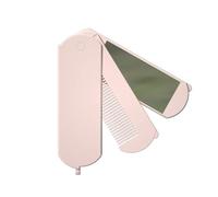Folding Hair Brush 1pc Portable Folding Mirror 3-in-1 Mini Vanity Makeup Comb Send A Gift To Your Girlfriend Hair(Color1)