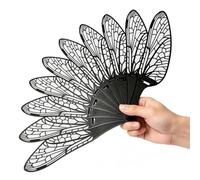 Folding Hand Fan Portable 3D Printed Dragonfly Wing Design