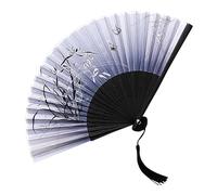 Folding Hand Fans - Chinese Style Handheld Fan | Hand Fan Chinese Vintage Style Folding Fan | Folding Fan Handheld, Chinese Vintage Folding Fans with Tassel for Home, Wedding, Bedroom, Living Room