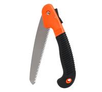 Folding Hand Saw, 7" Professional Camping and Pruning Saw with Rugged Design, Orange, Portable and Ergonomic for Gardening, Hiking, and Trail Clearing