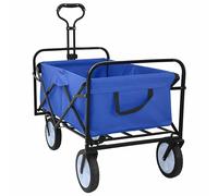 Folding Hand Trolley Blue Oxford Cloth 94x53x99cm Heavy Duty 200kg Foldable Rust