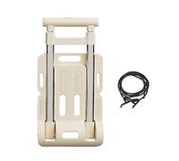 Folding Hand Trolley, Capacity 100kg Portable Wheels Rolling Transporter | Folding Trolley with Adjustable Height | for Airport Travel Grocery Shopping Transport