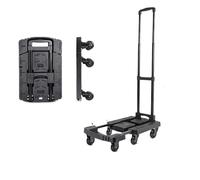 Folding Hand Truck 200kg Capacity Portable Flatbed Cart for Shopping Workshop & Home UseHeavyDuty Dolly with Wheels for Easy Transport