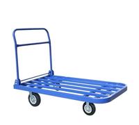 Folding Hand Truck, Lightweight Alloy Utility Cart With 5-Inch Silent Wheels For Household And Garden Use(CRT-9060-6R-800)