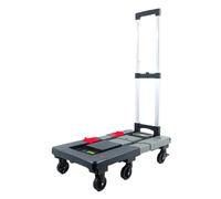 Folding Hand Truck, Trolley Cart with Wheels, Load Capacity 150kg/330lbs, Retractable Chassis, Save Space, Suitable for Airports, Schools, Offices(Multi-colored)