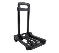 Folding Hand Truck with Elastic Rope Rolling Platform Luggage Cart, Compact Folding Luggage Trolley for Travel, Moving, Shopping, Airport Use - 30kg Load Capacity, Iron and PP