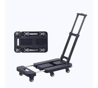 Folding Handcart, Lightweight Travel Trolley with Extended Base, Easy to Fold Compact Design for Home and Car Trips, Sturdy and Convenient for All Your Needs