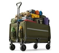 Folding Handcart Transport Trolley Garden Beach Tailgate