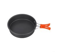 Folding Handle Skillet, Aluminum Camping Cookware, Outdoor Cooking Pan, Backpacking Frying Pan(large)