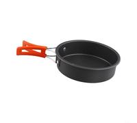Folding Handle Skillet, Aluminum Camping Cookware, Outdoor Cooking Pan, Backpacking Frying Pan(Small)