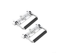 Folding Handles with Spring Mechanism and Comfortable Rubber Covers for Crates, Wooden Boxes, and Tool Storage 2 Pieces (110mm)