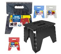 Folding Handy Step Stool Strong 150Kg Handle Storage Collapsible Multi Use Toilet Bathroom Stepping Foldable Portable Footstool