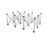 Folding Heavy Duty Sawhorse,Collapsible Portable Workbench,Adjustable Hight Steel Firewood Cutting Stand,1000kg Capacity,for Warehouses Factories(73x221x113cm)