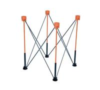 Folding Heavy Duty Sawhorse,Portable Workbench/Work Station,Collapsible Work Bench with 500kg Capacity,for Woodworking(57.6x57.6x76.2cm)