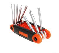 Folding Hex Torque Wrench Designed for Bike Repair Work Including Fork Crown Headset and Dropper Post Installation Adjustments (Cross-slotted)