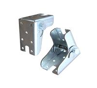 Folding Hinge 90° Self-Locking Hinged Leg Accessories Folding Table Legs for Folding Consoles Support Table Folding Feet Invisible Feet Furniture Accessories Connectors (2 Hinges)