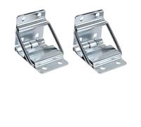 Folding Hinge with Locking 2pcs/Set Support Hinges 8-Holes 93 * 40mm Iron Silver 2-Layers Strut Hinge Back Buckle Air Flight Case Toolbox Jewelry Box Luggage