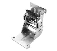 Folding Hinge with Locking Self-Locking Hinges Folding Brackets 180/90 Degree Self-Locking for Tea Table Dining(Silver 4PCS)