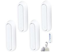 Folding Hooks 4Pcs Heavy Duty Self-adhesive Wall Hooks Zinc Alloy Coat Hooks Rust Resistant White Home Bedroom Hooks for Hanging Purse, Key, Scarf, Hat, Coat Hooks