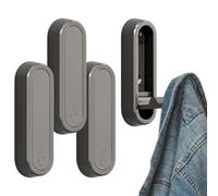 Folding Hooks for Wall Mounting, Folding Wall Hooks for the Garage, Pack of 4 Towel Rails, Modern Decoration for Bedroom, Hallway, Entrance, Kitchen, Organisation for Coats, Keys and