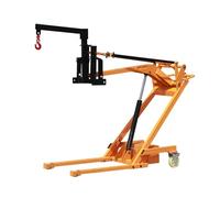 Folding Hydraulic Engine Crane with Telescopic Arms, Outriggers and Hooks, 500-700kg Load Capacity